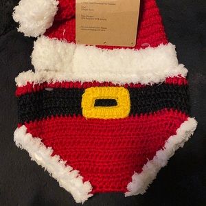 Santa crochet set 0-6 months